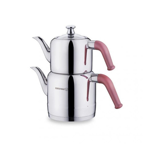 Korkmaz A18901 Riva Teapot Set Rose Gold Turkish Souq