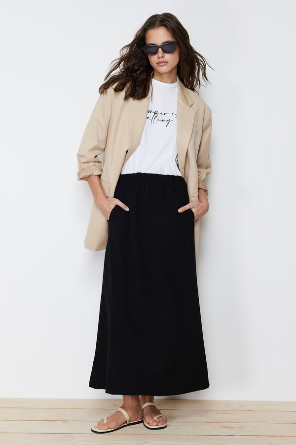Trendyol Modest Women's Plain Maxi A-Line Regular Skirt