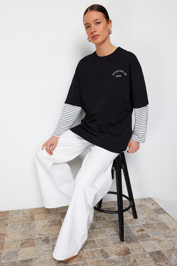 Trendyol Modest Women's Plain Long Regular T-Shirt