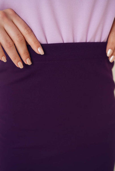 Scuba Pencil Purple Skirt