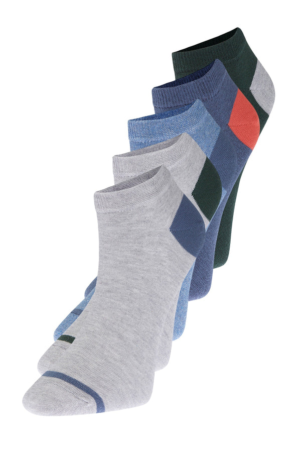 Trendyol Man Multicolor Men's 5-Pack Booties Socks Tmnss23Co00004