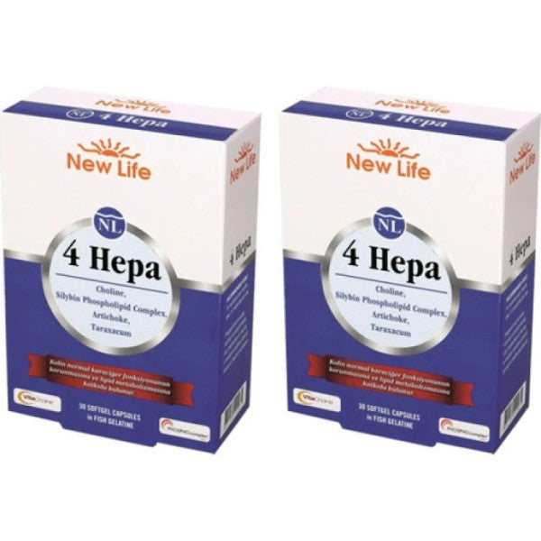 New Life 4 Hepa 30 Softgel Capsule 2 Boxes