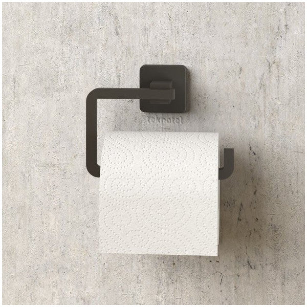 Teknotel Lifetime Stainless Toilet Paper Holder Matte Black Mg394