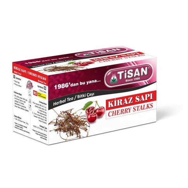 Tisan Cherry Stalk Herbal Tea 20 Shake Bags