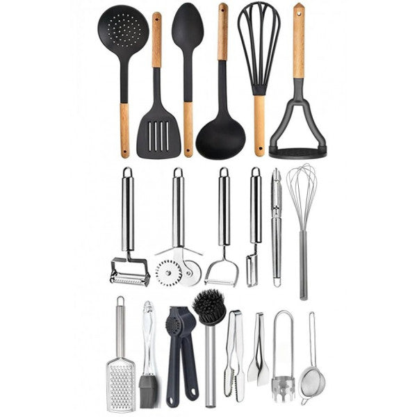 20 Piece Spoon Fork Knife Set, Practical Serving Cooking Utensils, Economical Practical Set