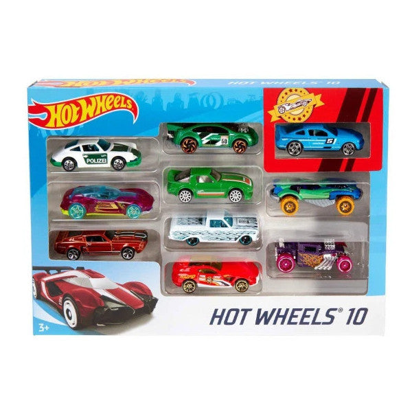 54886 Hot Wheels 10-Piece Car Set - Mixed Assortment