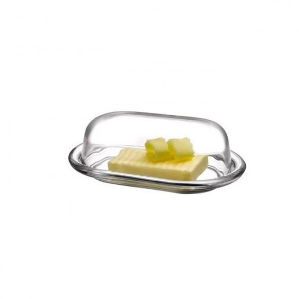 Paşabahçe 98402 Basic Butter And Cheese Container With Glass Lid 2 Pieces