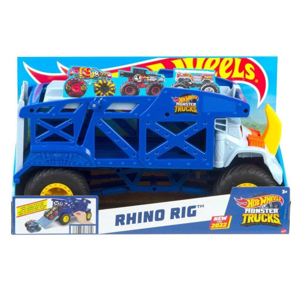 Hfb13 Monster Trucks Rhino Transporter Truck, Hot Wheels Monster Trucks