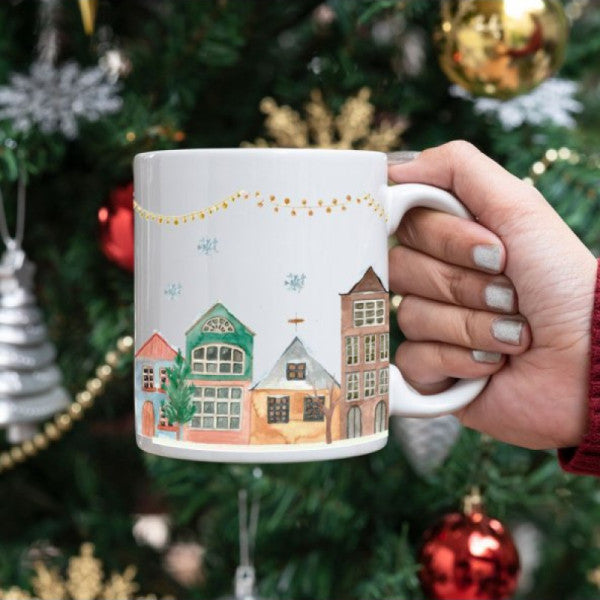 Winter Tale New Year's Gift Mug Glass