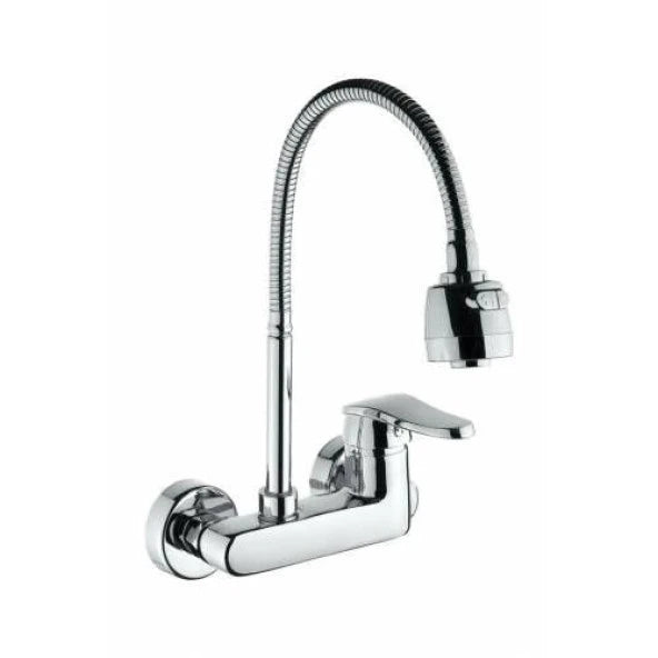 Wall Mounted Emerald Kitchen Sink Faucet With Spiral Head