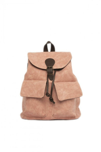 Bagmori Pink Belt Backpack