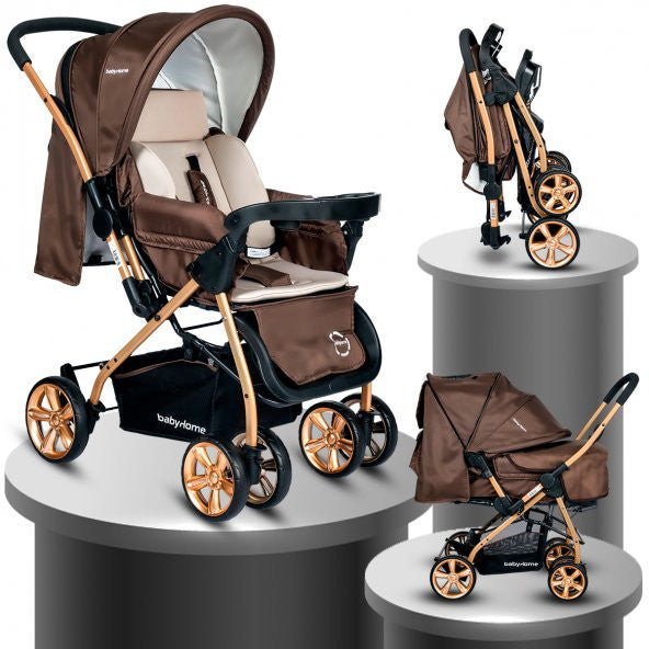 Baby Home Bh-760 Gold Two Way Baby Stroller