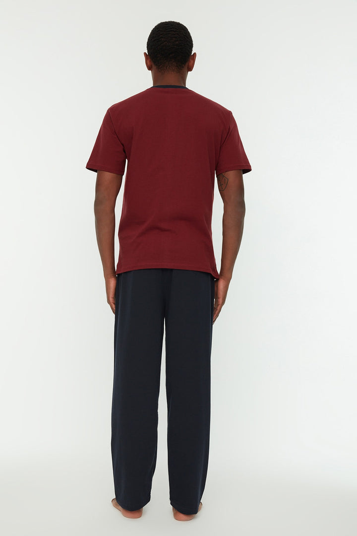 Underwear |  Trendyol Man Men's Printed 3-Piece Suit Pants- Shorts Knitted Pajamas Set Thmss21Pt0477.