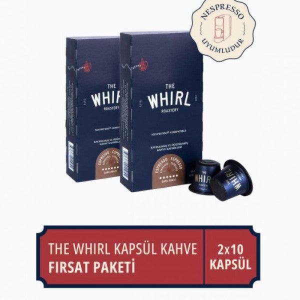 The Whirl Espresso Dark Capsule Coffee Opportunity Package 10 Pcs X 2 Packages