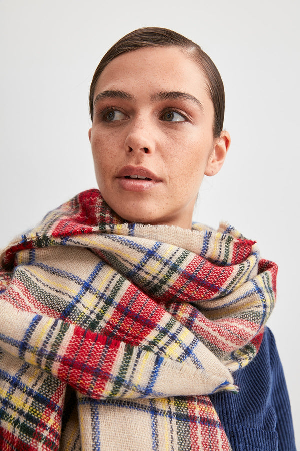 Women's Accessories |  Trendyolmilla Multicolored Checkered Scarf Twoaw20At0056.