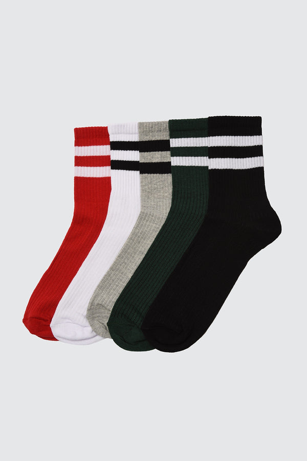 Underwear |  Trendyol Man Multicolor 5-Pack College Socks.