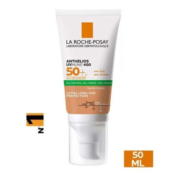 La Roche Posay Anthelios Spf 50+Tinted Dry Touch Renkli Gel-Cream 50 Ml (S.k.t 12-2025)