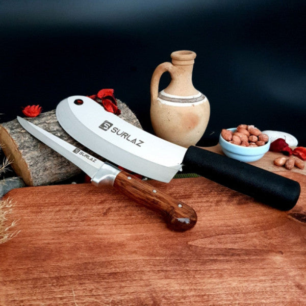 SürLaz Onion Chopper Meat Knife 2 Piece Set Salad Knife