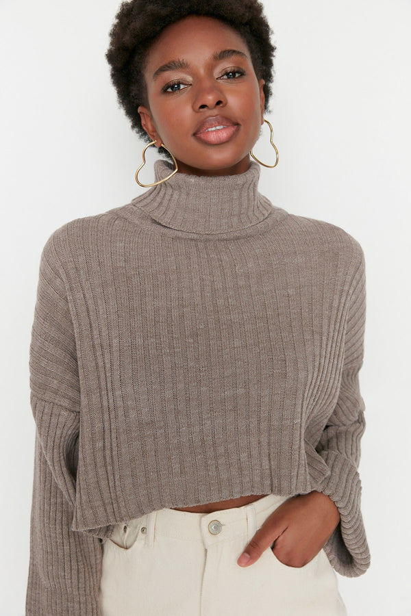 Trendyolmilla Crop Knitwear Sweater Twoaw22Kz0223