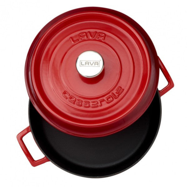 Lava Multi-Purpose Flat Pots 28 Cm Red