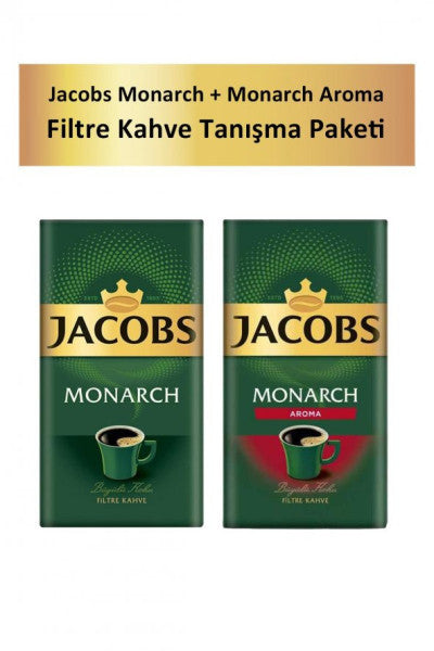 Jacobs Monarch 500 Gr + Monarch Aroma 500 Gr Filter Coffee Introductory Package