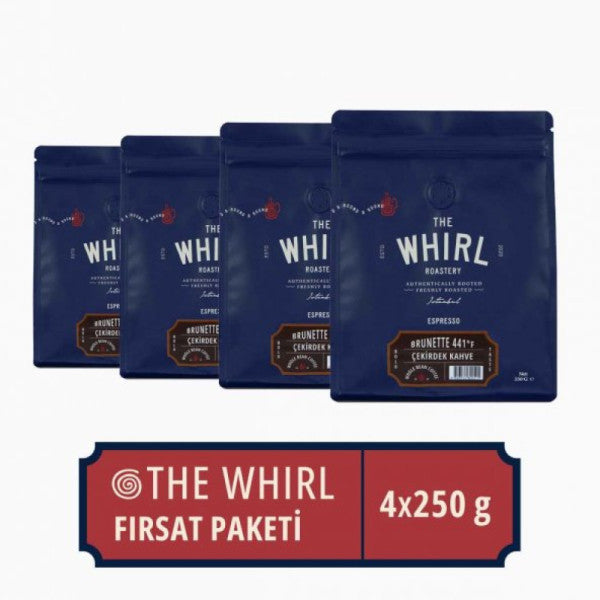 The Whirl Filter Espresso Brunette 441°F Bean Coffee 4-Piece Opportunity Pack