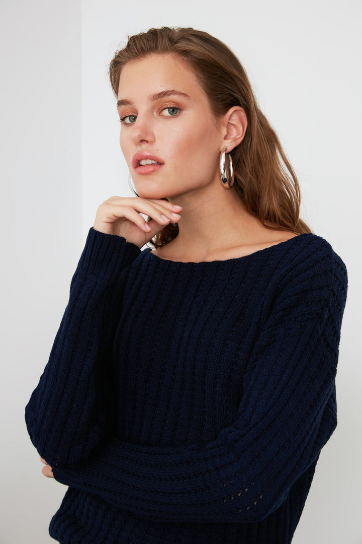 Knitted Vest |  Trendyolmilla Knitted Detailed Knitwear Sweater Twoaw21Kz1509.