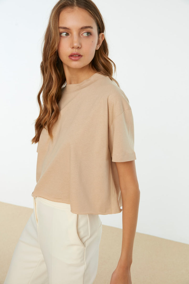 Shirts & Tops |  Trendyolmilla Crop Knitted T-Shirt Twoss20Ts0287.