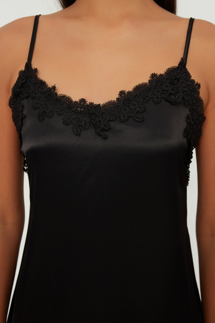 Underwear |  Trendyolmilla Lace Satin Nightgown Thmss21Gc0006.