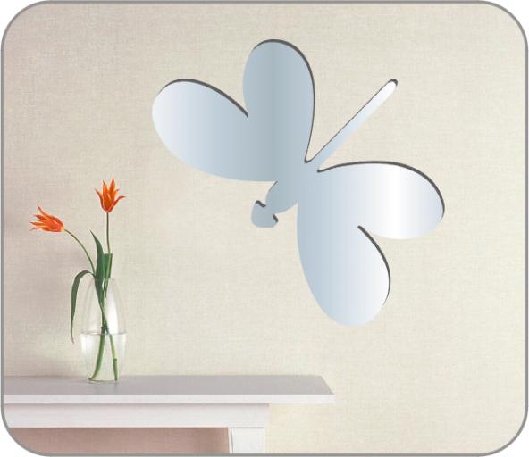 Wall Décor |  Mirrored Wall Decorations (Sticker) Butterfly Shaped 2.