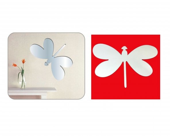 Wall Décor |  Mirrored Wall Decorations (Sticker) Butterfly Shaped 2.