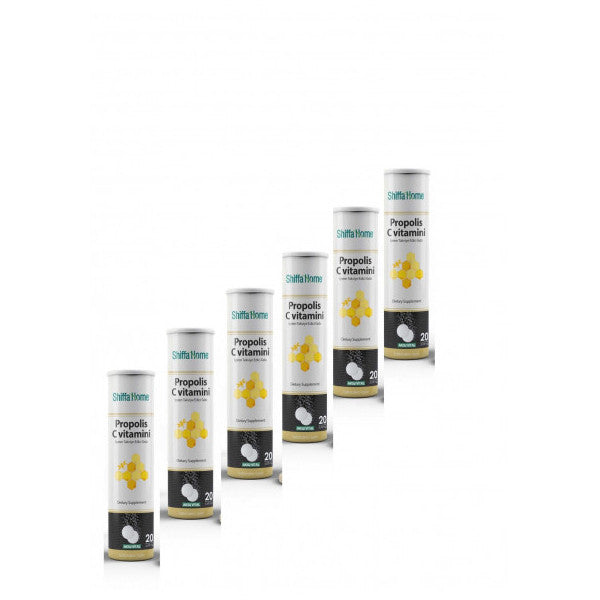 Propolis Effervescent 20 Tablets With Vitamin C X 6 Pieces