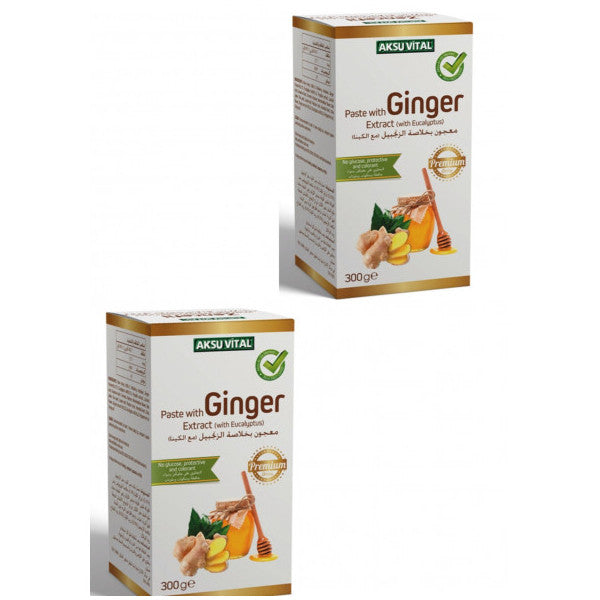Aksu Vital Ginger Extract Added Honey Paste 300 Gr X 2 Pieces