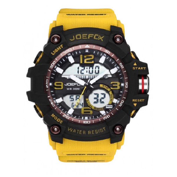 Joefox Functional Sport Men's Watch (Yellow)