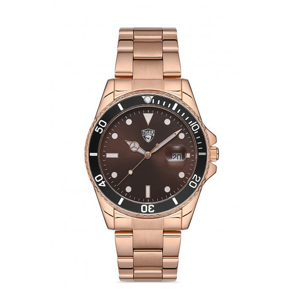 Tiger Steel Calendar Men's Wristwatch TI-589-A