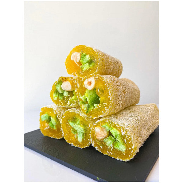 Lemon Flavored Wrapped Turkish Delight with Pomelo and Hazelnut 1 kg