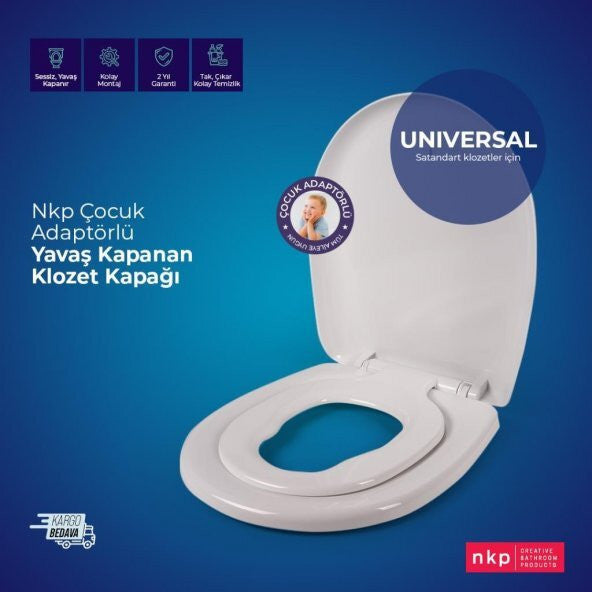 Nkp Universal Toilet Seat With Child Adapter