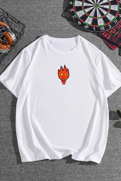 Unisex Fire Avatar Printed T-Shirt