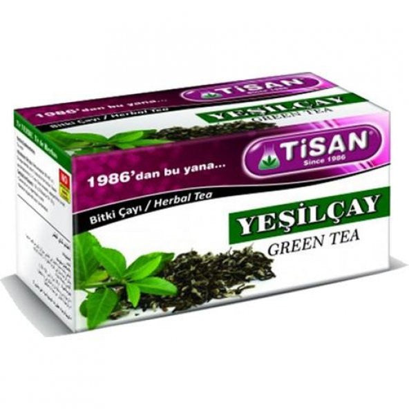 Tisan Yeşilçay (Green Tea) Herbal Tea 20 Shake Bags