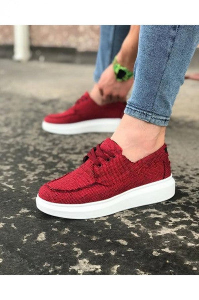 Wagoon Wg503 Claret Red Men's Casual Shoes