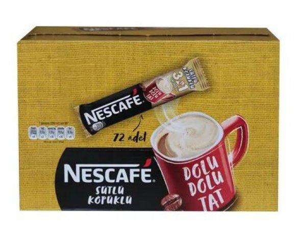 Nestle Nescafe 3 in 1 Milk Froth 72 Pieces 17,4gr 12516984