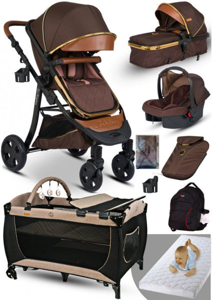 9 in 1 New Economy Package 985 Travel System Baby Stroller 560 Playpen Park Bed Crib
