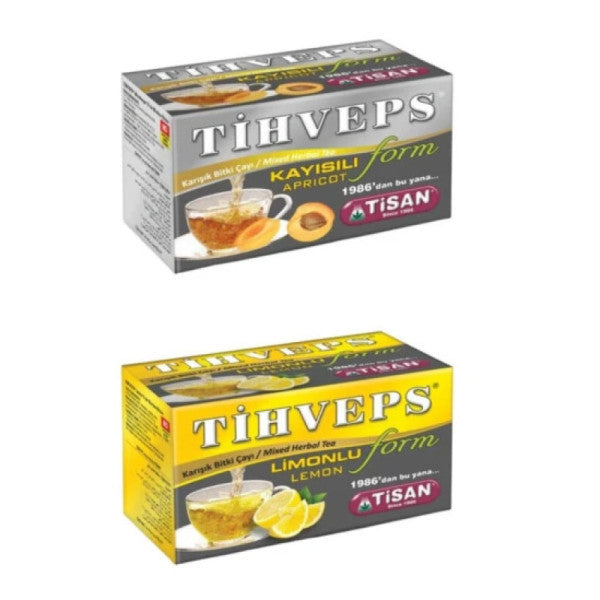 Tisan Tihveps Apricot and Lemon Form Tea Set 4 Pack