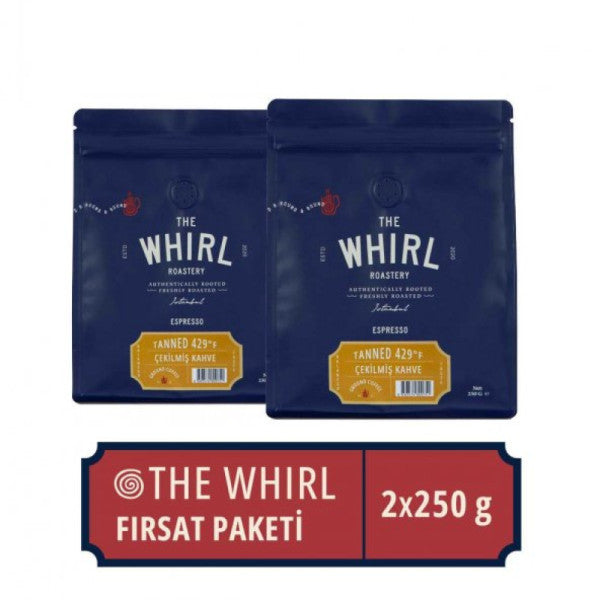 The Whirl Espresso Tanned 429°F Ground Coffee Opportunity Package 250 gr x 2 Pieces