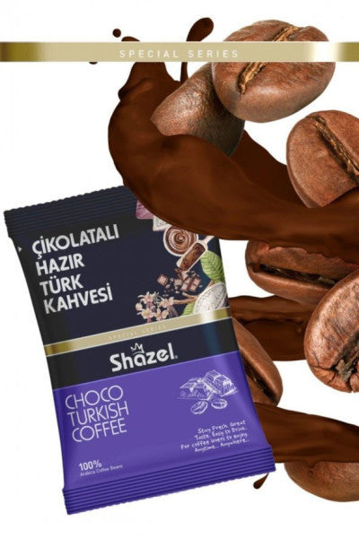 Shazel Chocolate Instant Turkish Coffee 100 gr 16 Packs