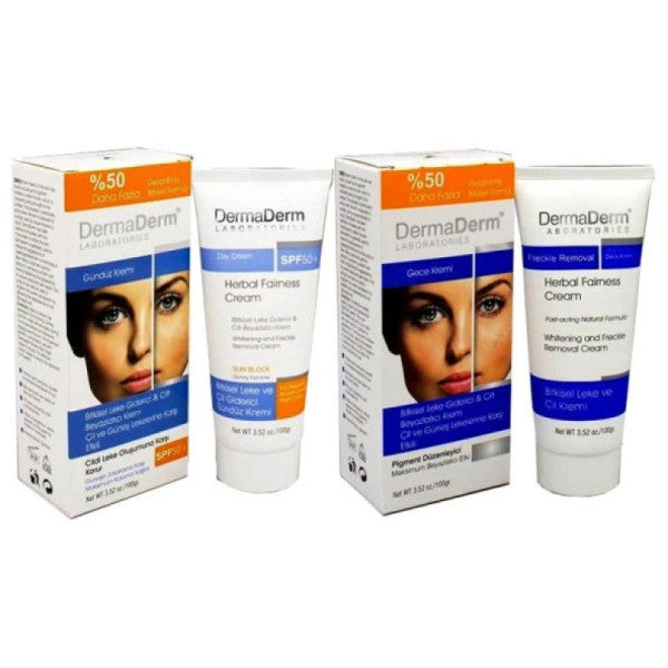 Dermaderm Skin Face Whitening Spot Remover Night + Day Cream
