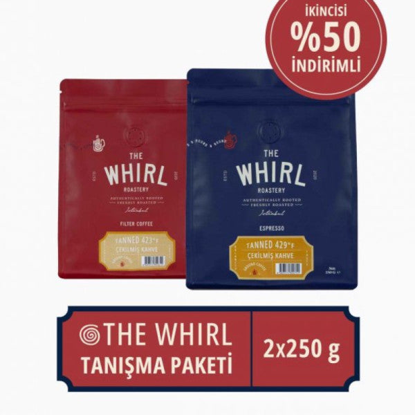 The Whirl Filter and Espresso Tanned Filter Coffee Introduction Package 250 gr x 2 Pieces