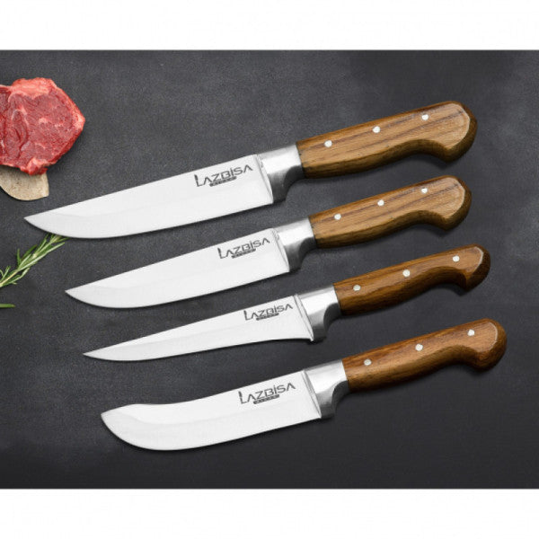 Lazbisa Kitchen Knife Set Meat Bone Swimming Slicing Mincer Fruit Vegetable Butcher Knife (Y-S-1-2)