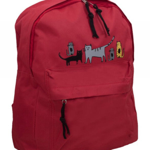 Biggdesign Cats Red Midi Backpack