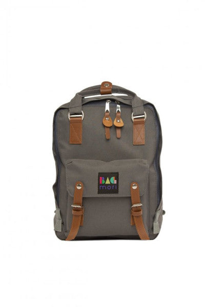 Bagmori Gray Belt Detailed Backpack